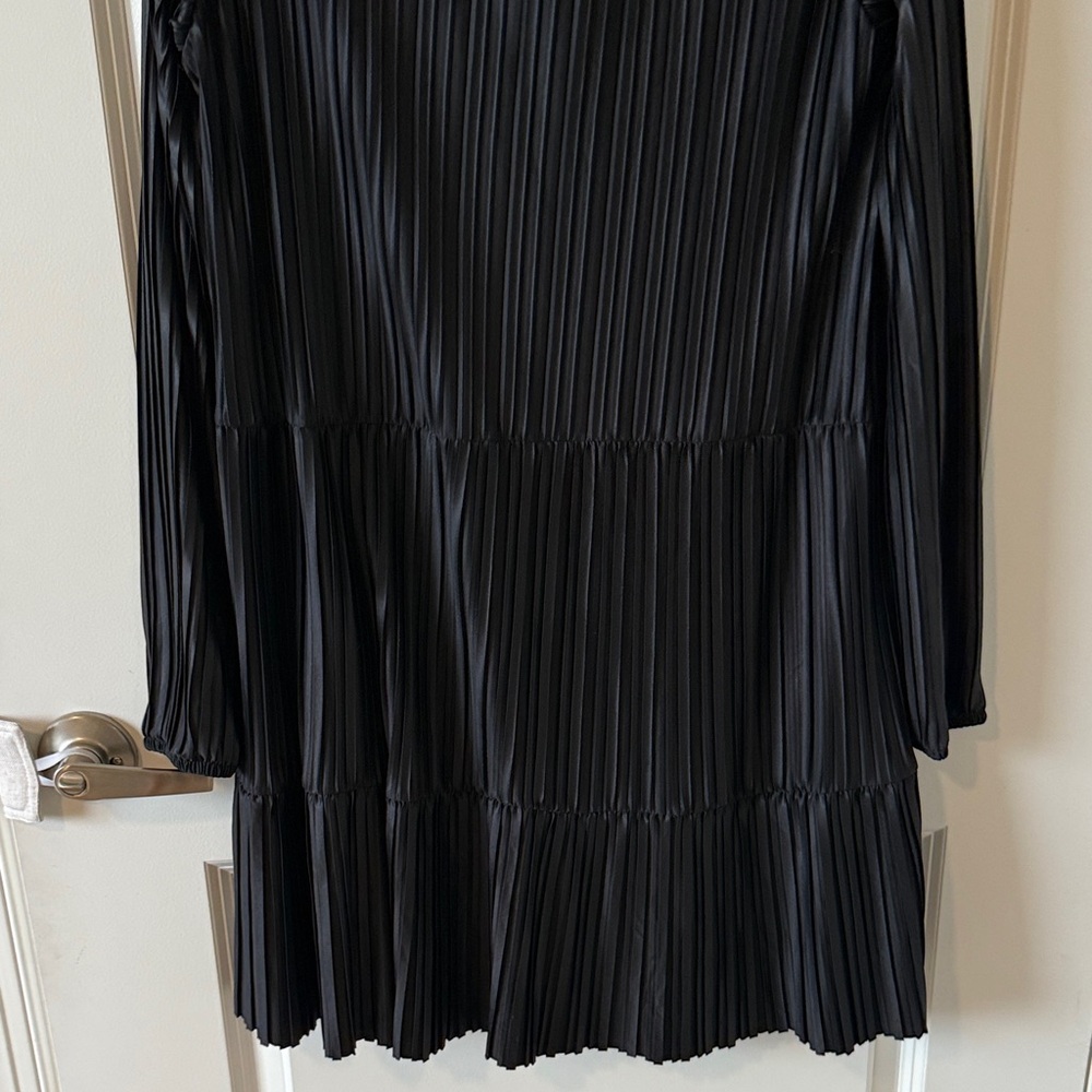 Zara Elegant Black Long Sleeve Dress - Picture 5 of 5